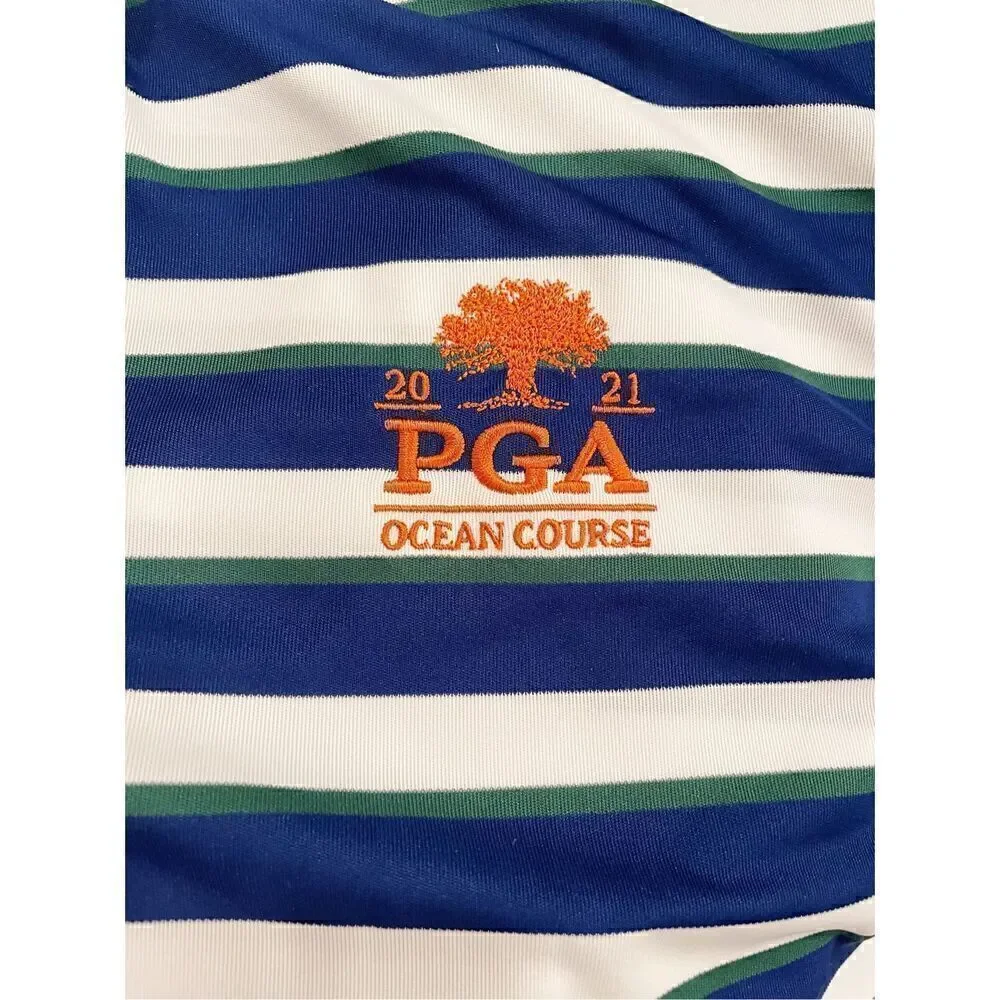 Ralph Lauren Polo Kiawah Golf Ocean Course Stripe Size Large PGA
